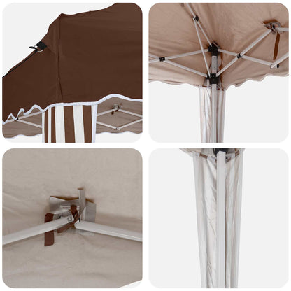 Tenda per feste a pop-up 288 x 288 x 245 cm Marrone | homemem39