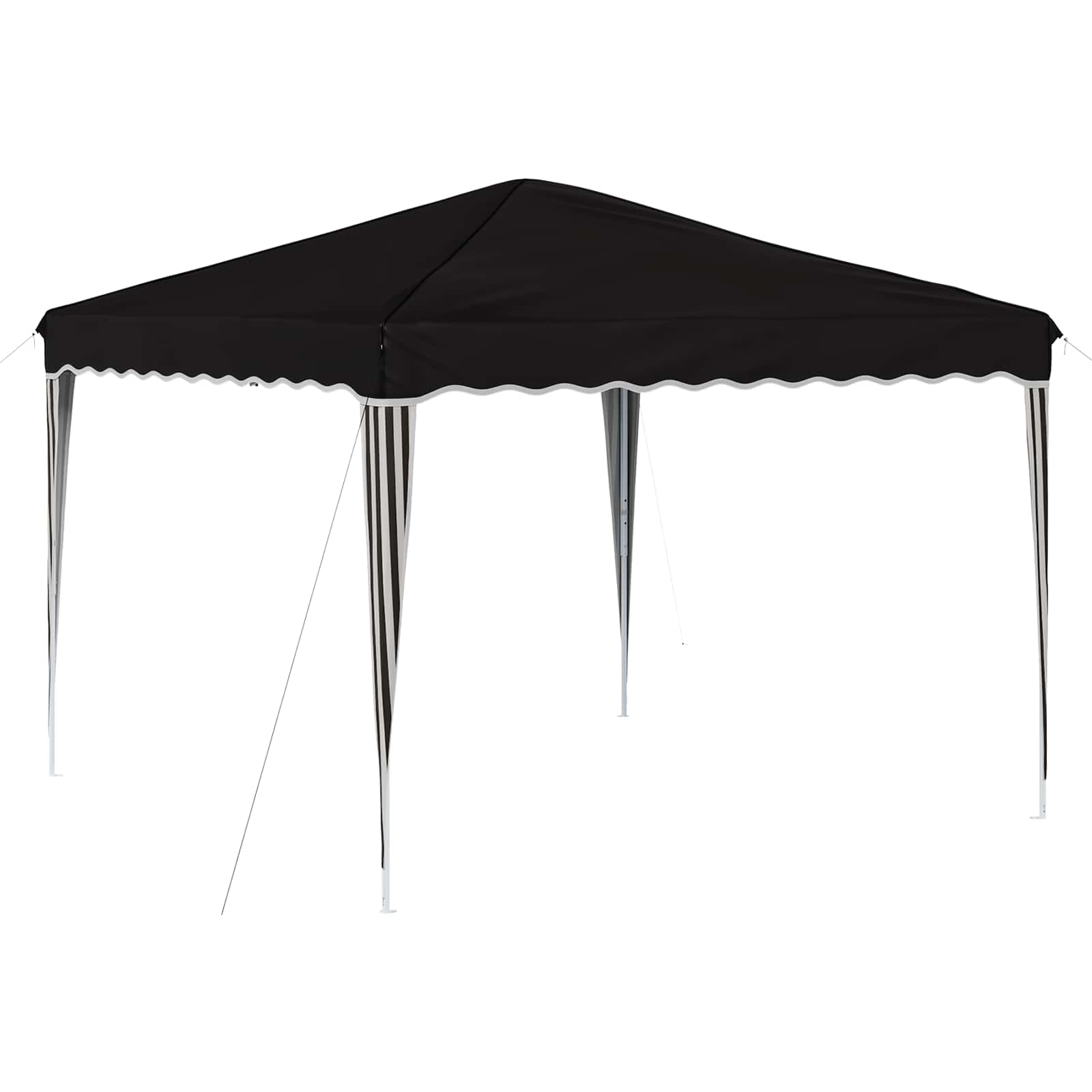 Tenda per feste a pop-up 288 x 288 x 245 cm Nero Tessuto Oxford | homemem39