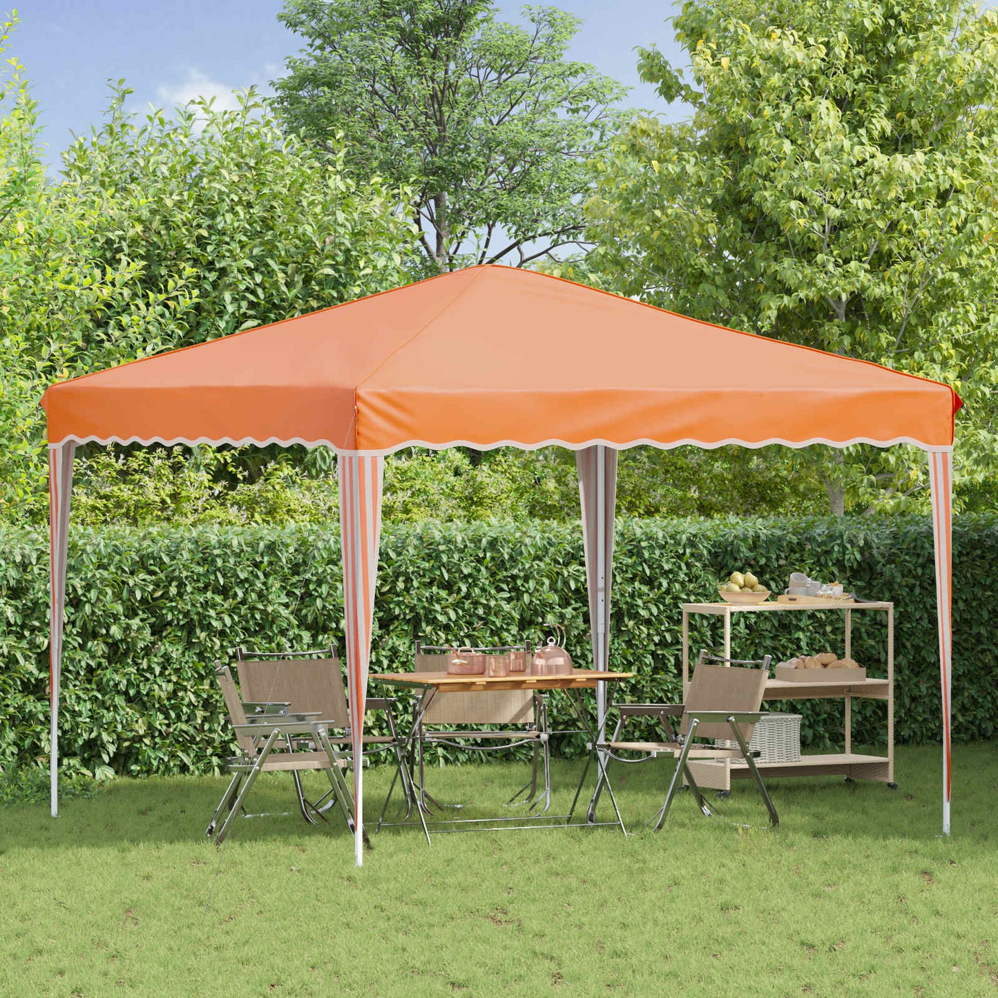 Tenda per feste a pop-up 288 x 288 x 245 cm Arancione | homemem39