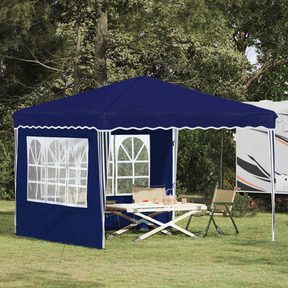 Tenda per feste a pop-up 288 x 288 x 245 cm Blu Tessuto Oxford | homemem39