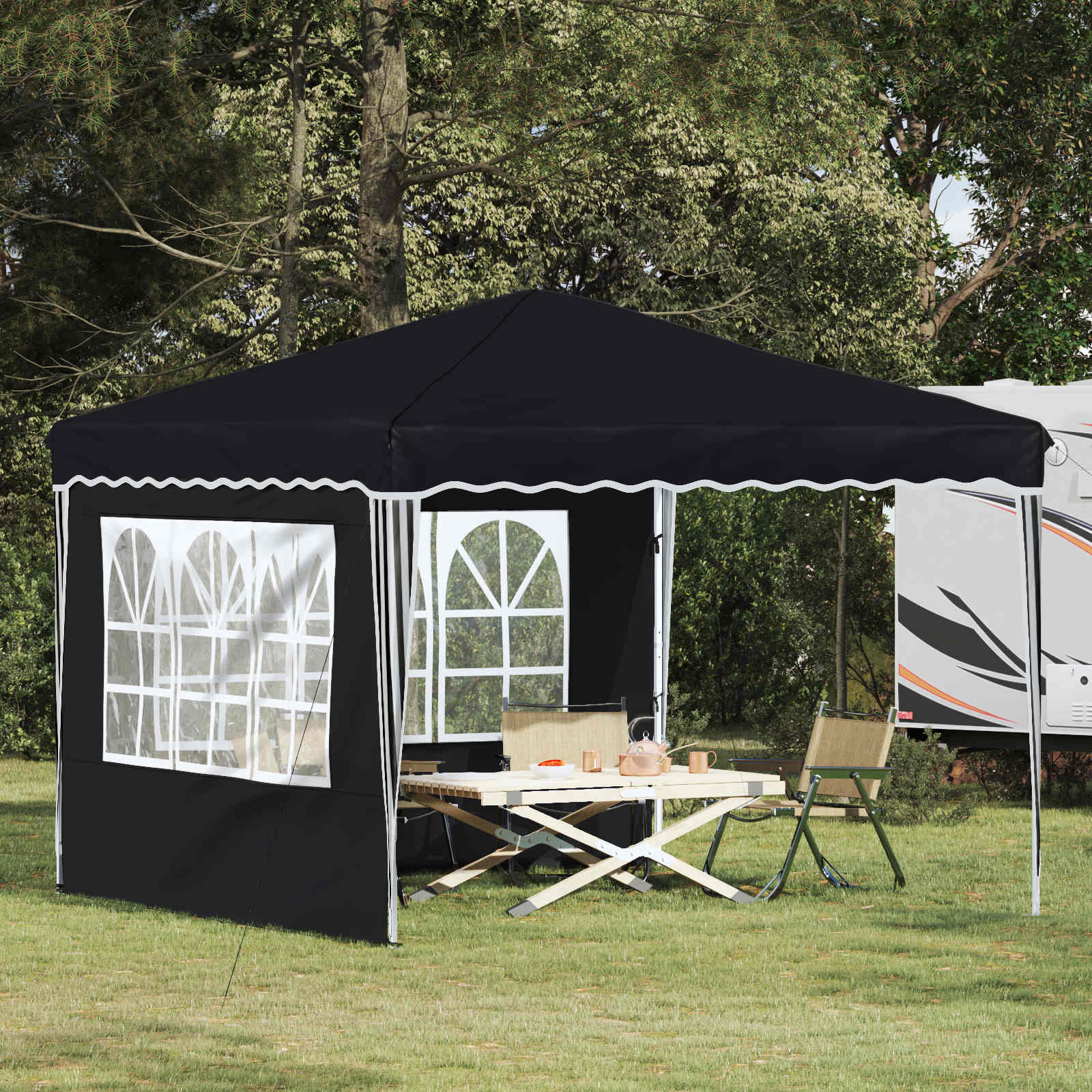 Tenda per feste a pop-up 288 x 288 x 245 cm Antracite | homemem39