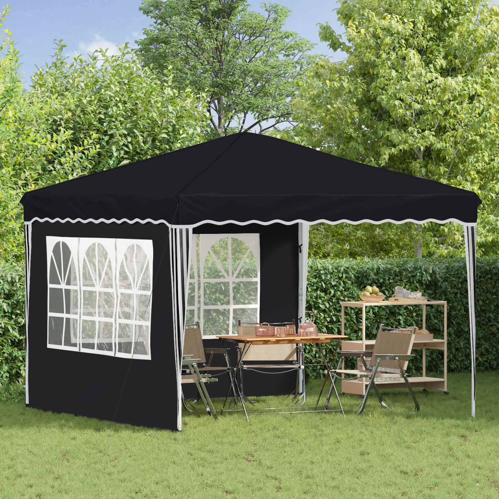 Tenda per feste a pop-up 288 x 288 x 245 cm Antracite | homemem39