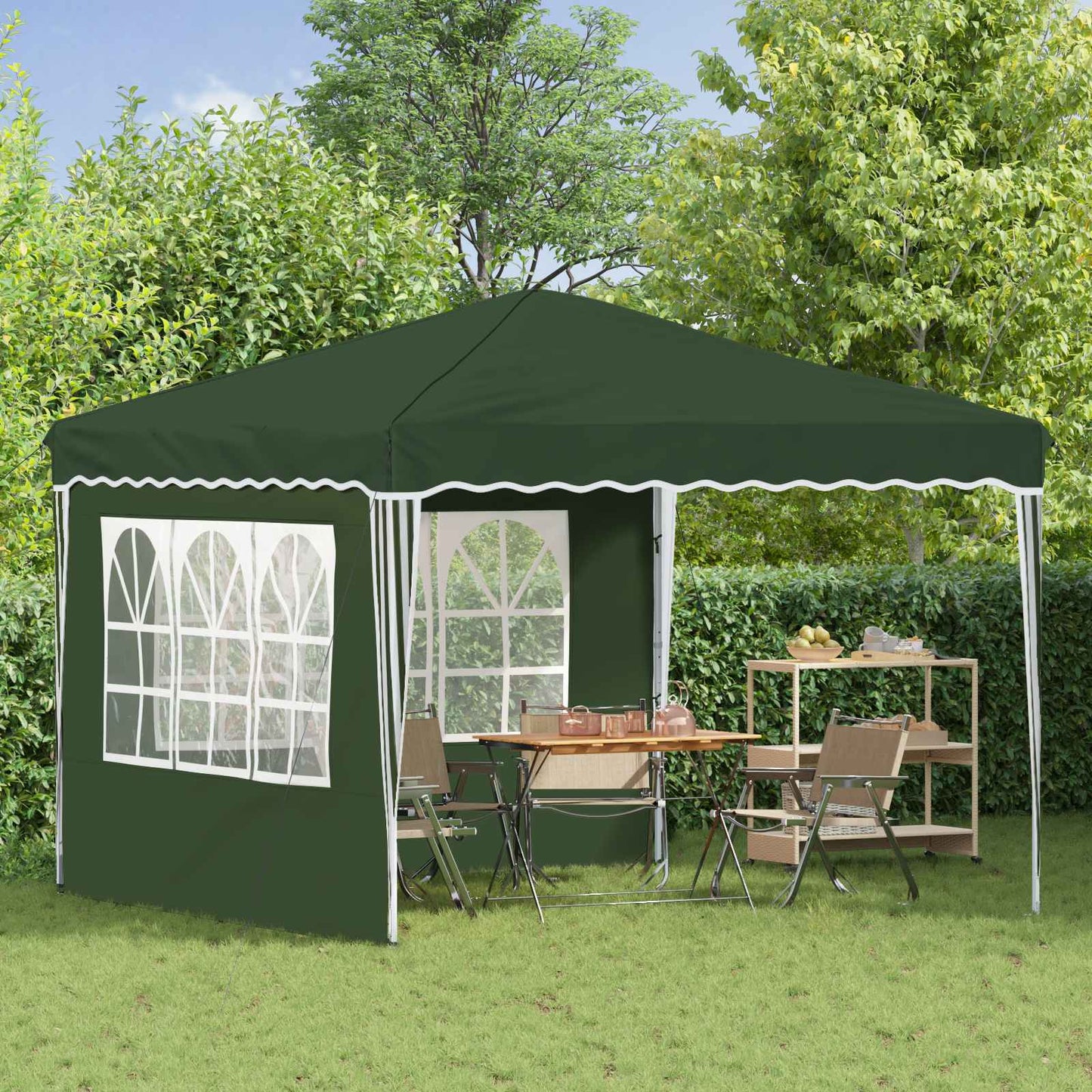 Tenda per feste a pop-up 288 x 288 x 245 cm Verde | homemem39