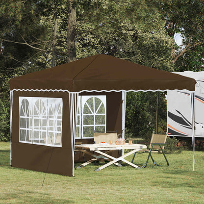 Tenda per feste a pop-up 288 x 288 x 245 cm Tortora | homemem39