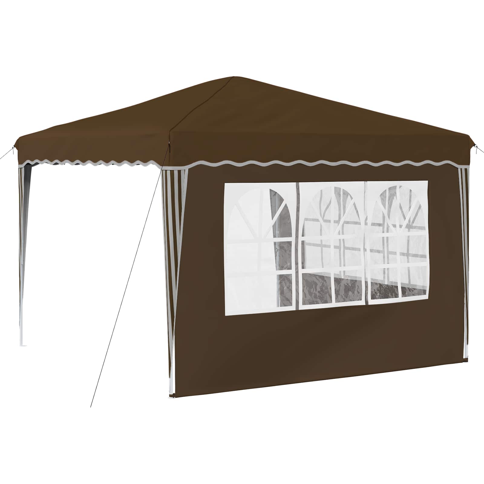 Tenda per feste a pop-up 288 x 288 x 245 cm Tortora | homemem39