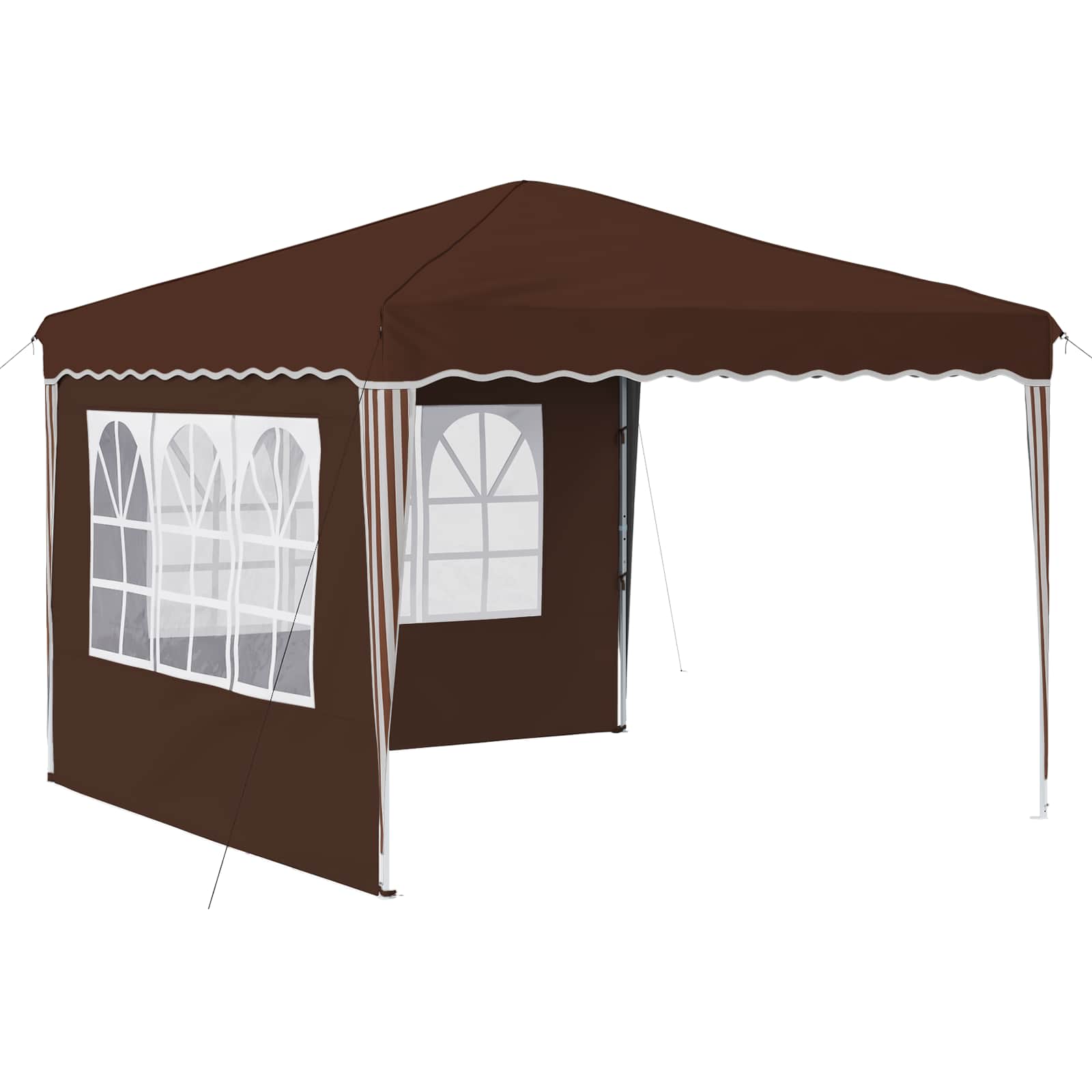 Tenda per feste a pop-up 288 x 288 x 245 cm Marrone | homemem39