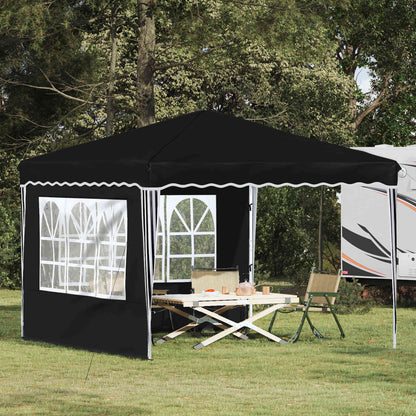 Tenda per feste a pop-up 288 x 288 x 245 cm Nero Tessuto Oxford | homemem39