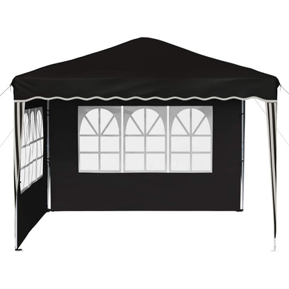 Tenda per feste a pop-up 288 x 288 x 245 cm Nero Tessuto Oxford | homemem39
