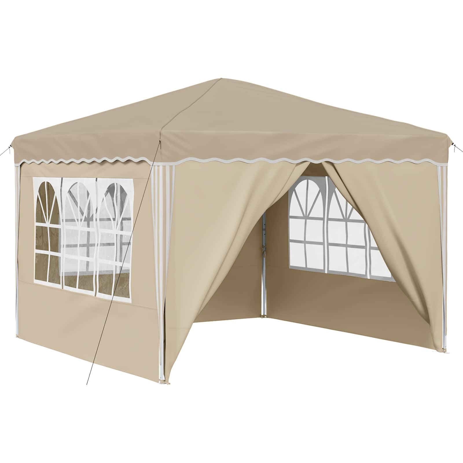 Tenda per feste a pop-up 288 x 288 x 245 cm Crema | homemem39