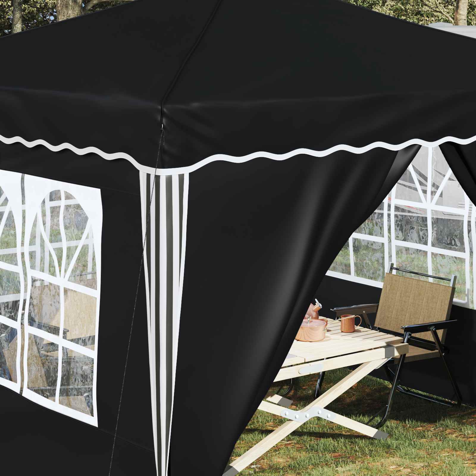 Tenda per feste a pop-up 288 x 288 x 245 cm Antracite | homemem39