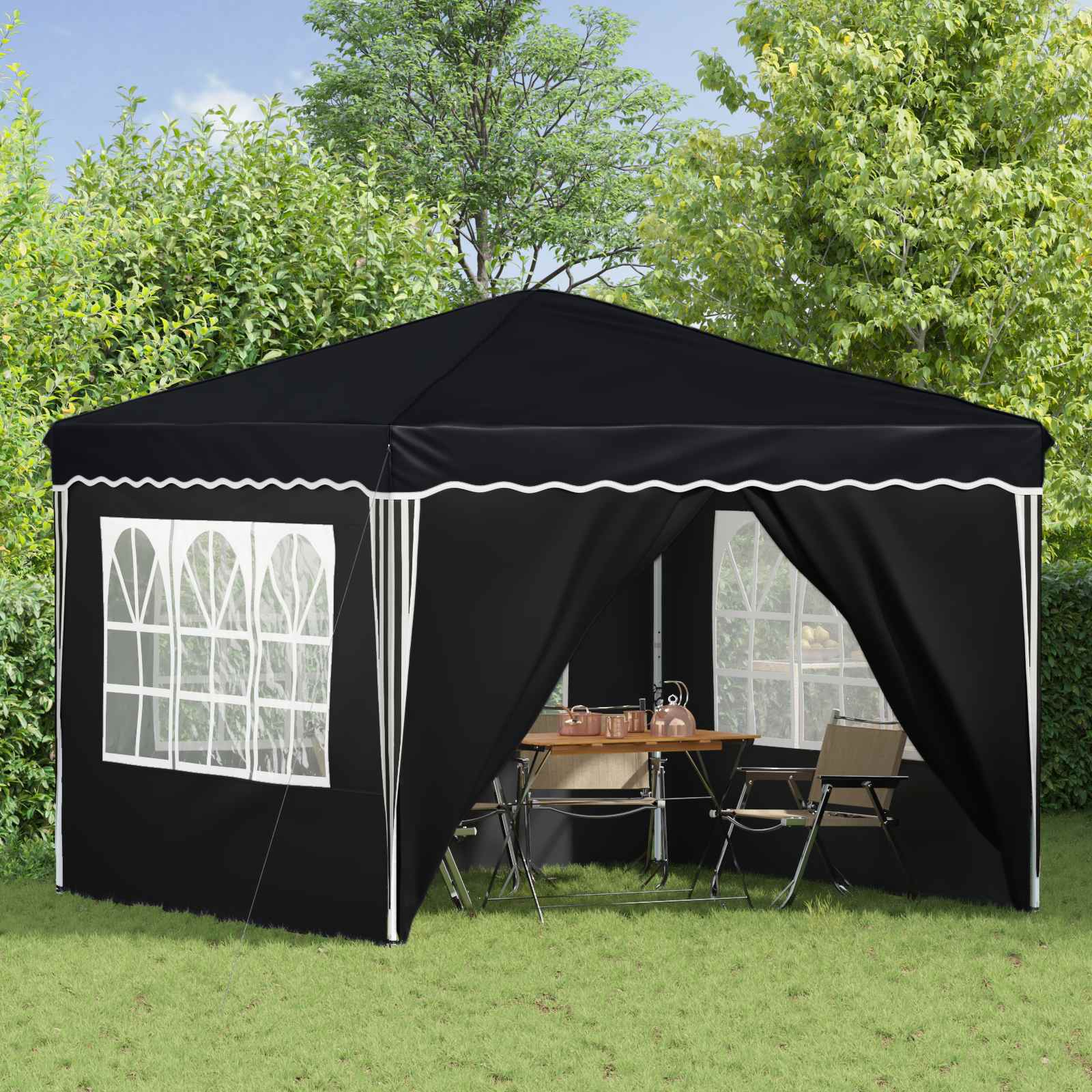Tenda per feste a pop-up 288 x 288 x 245 cm Antracite | homemem39