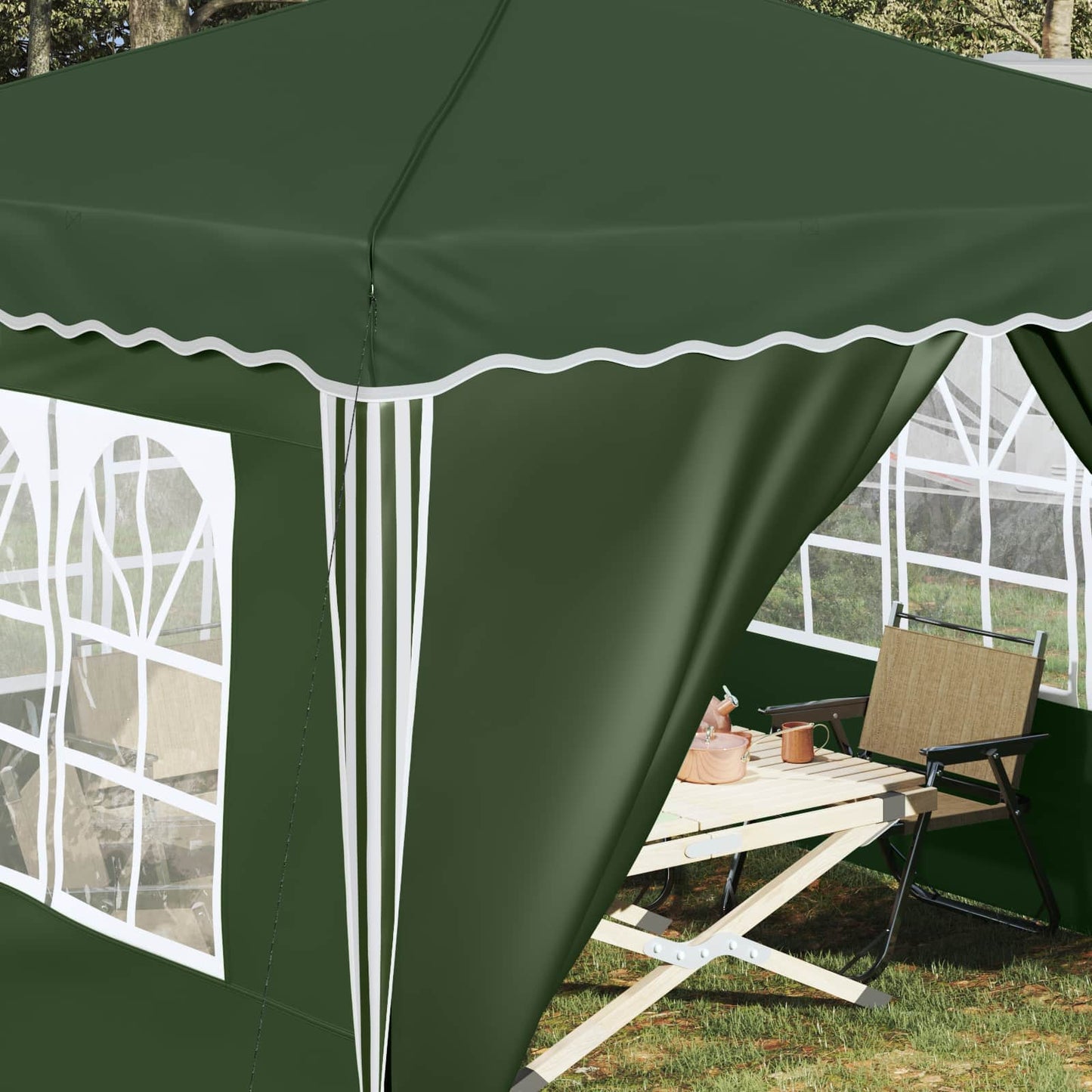 Tenda per feste a pop-up 288 x 288 x 245 cm Verde
