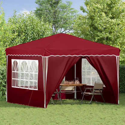 Tenda per feste a pop-up 288 x 288 x 245 cm Borgogna | homemem39