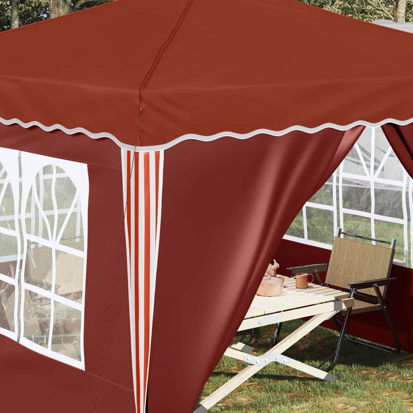 Tenda per feste a pop-up 288 x 288 x 245 cm Terracotta | homemem39