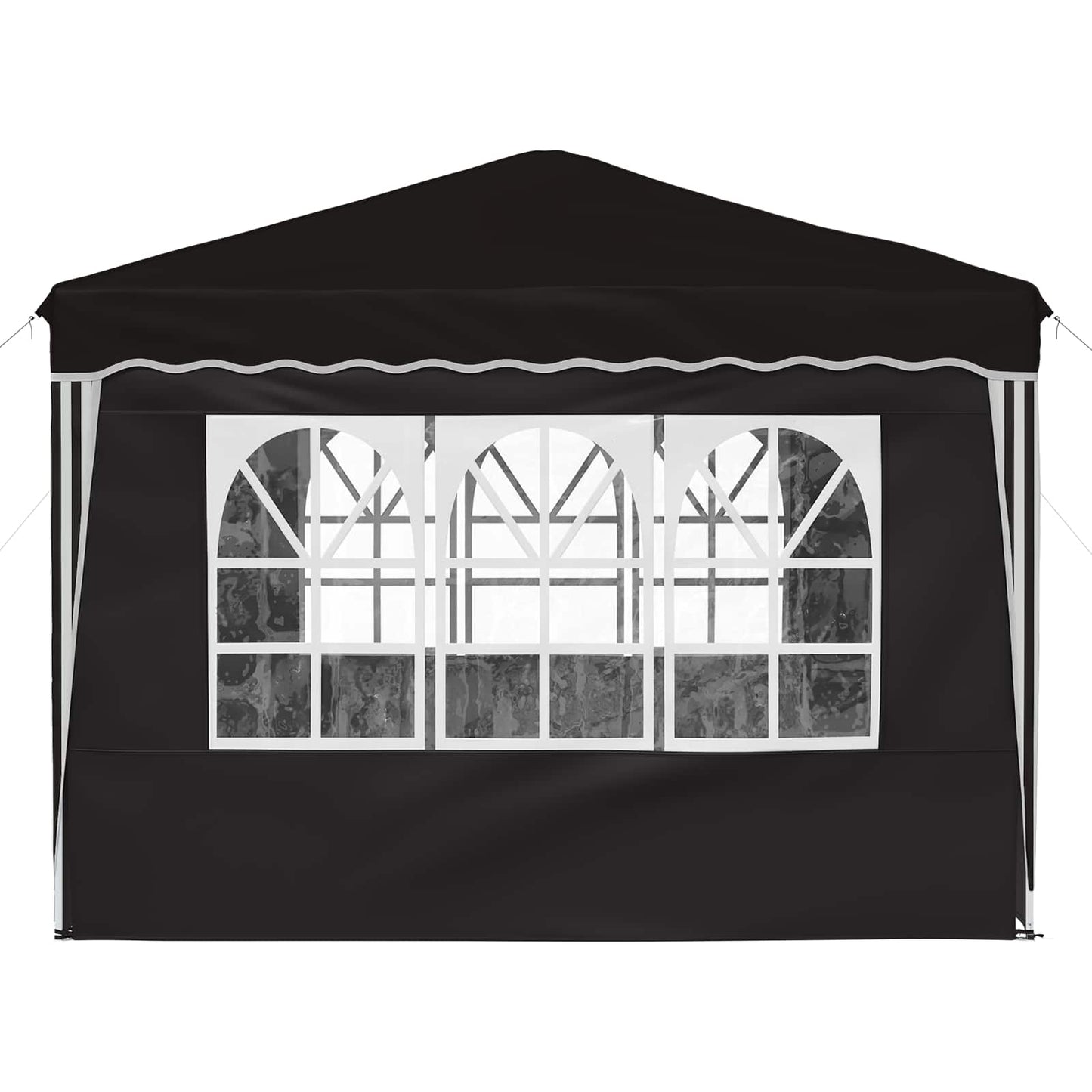 Tenda per feste a pop-up 288 x 288 x 245 cm Nero Tessuto Oxford | homemem39
