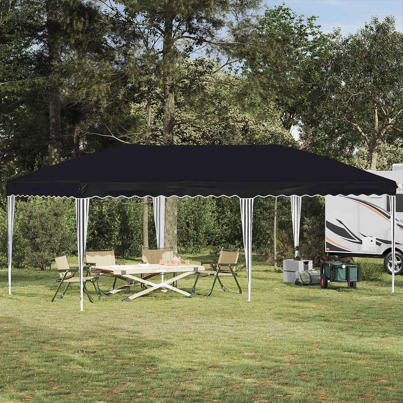 Tenda per feste a pop-up 575 x 290 x 245 cm Antracite | homemem39