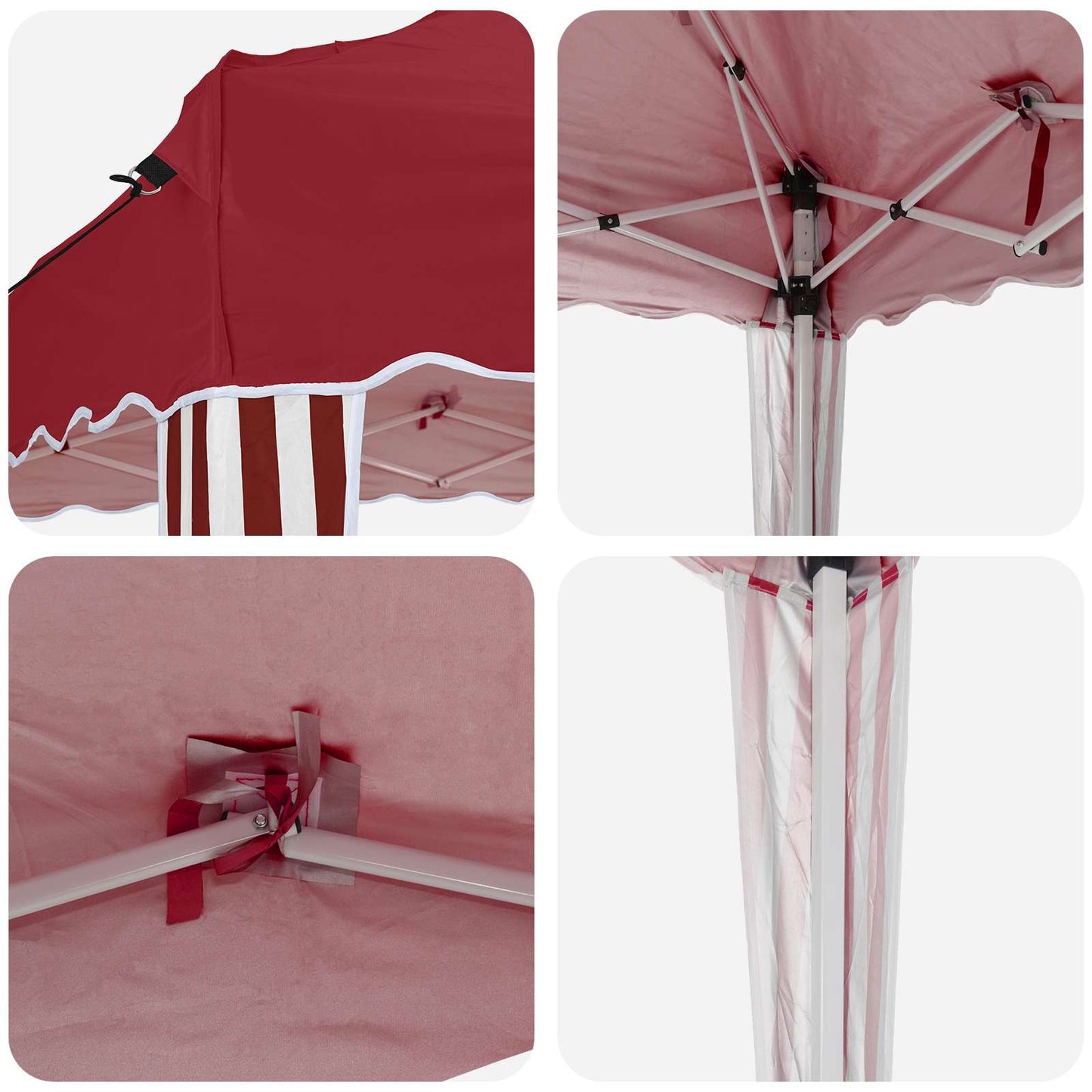 Tenda per feste a pop-up 575 x 290 x 245 cm Borgogna | homemem39