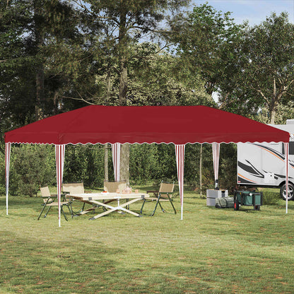 Tenda per feste a pop-up 575 x 290 x 245 cm Borgogna | homemem39