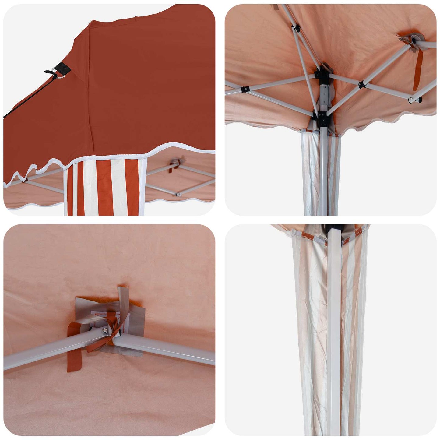Tenda per feste a pop-up 575 x 290 x 245 cm Terracotta | homemem39