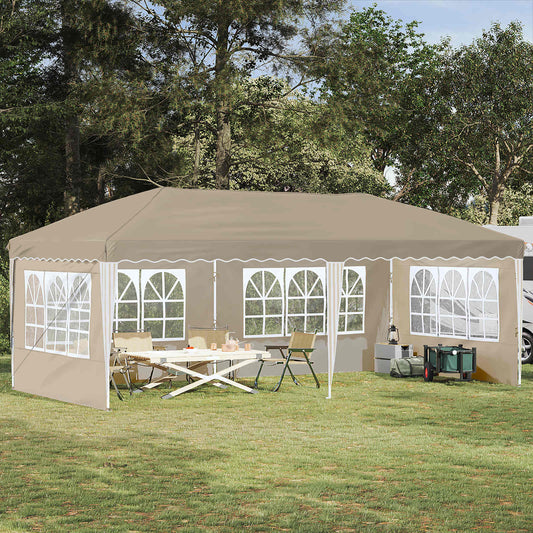 Tenda per feste a pop-up 575 x 289 x 245 cm Crema | homemem39