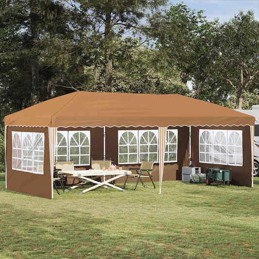 Tenda per feste a pop-up 575 x 289 x 245 cm Beige | homemem39