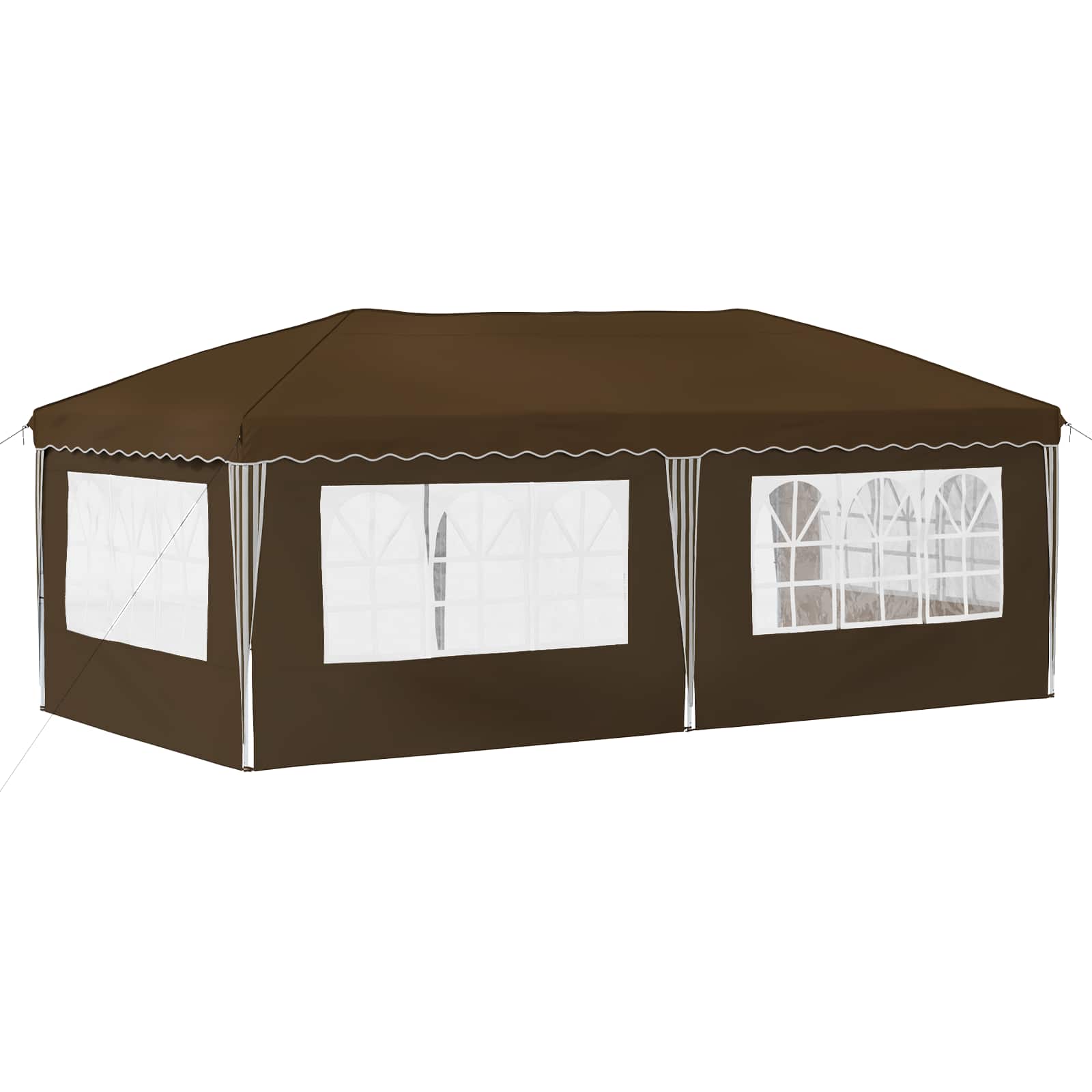 Tenda per feste a pop-up 575 x 289 x 245 cm Tortora | homemem39