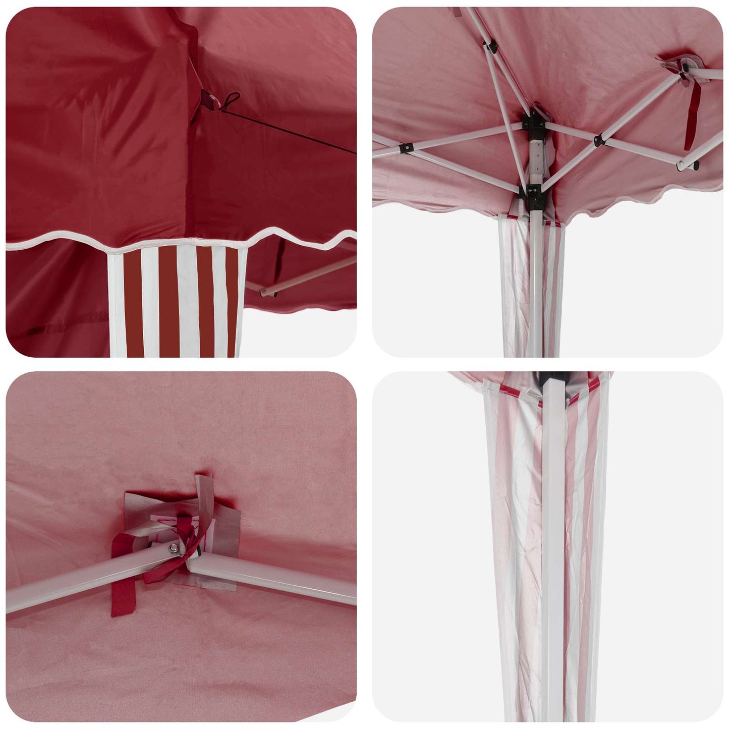Tenda per feste a pop-up 575 x 289 x 245 cm Borgogna | homemem39