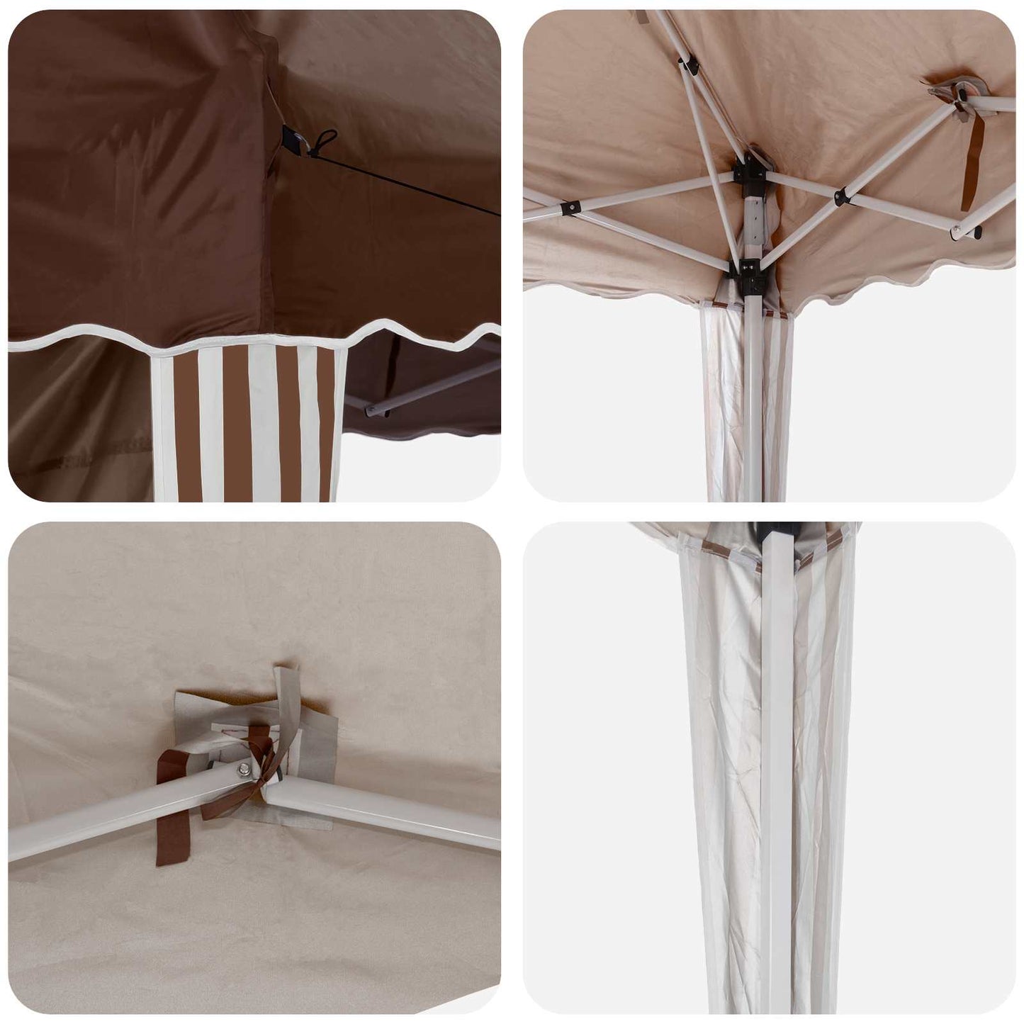 Tenda per feste a pop-up 575 x 289 x 245 cm Marrone | homemem39