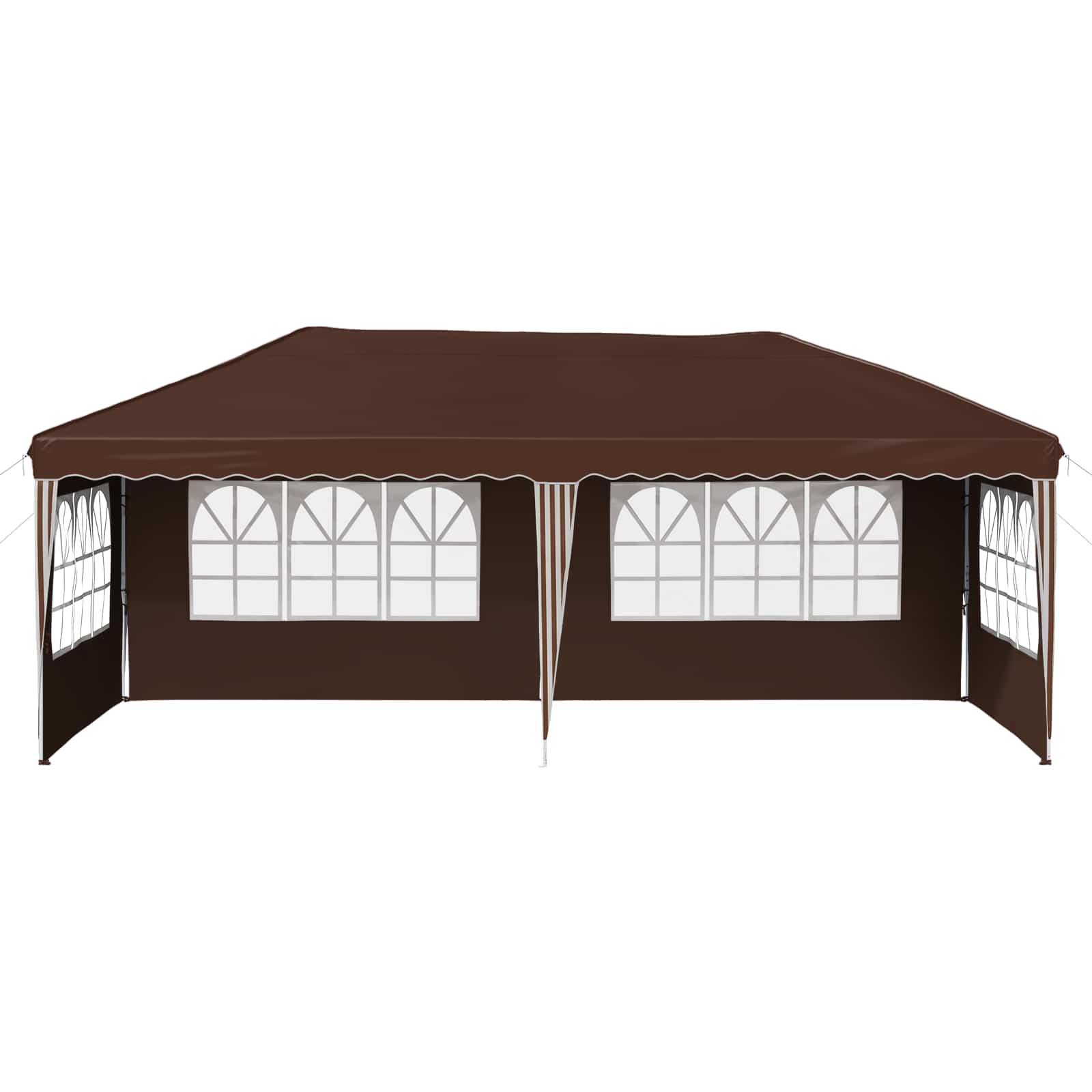 Tenda per feste a pop-up 575 x 289 x 245 cm Marrone | homemem39