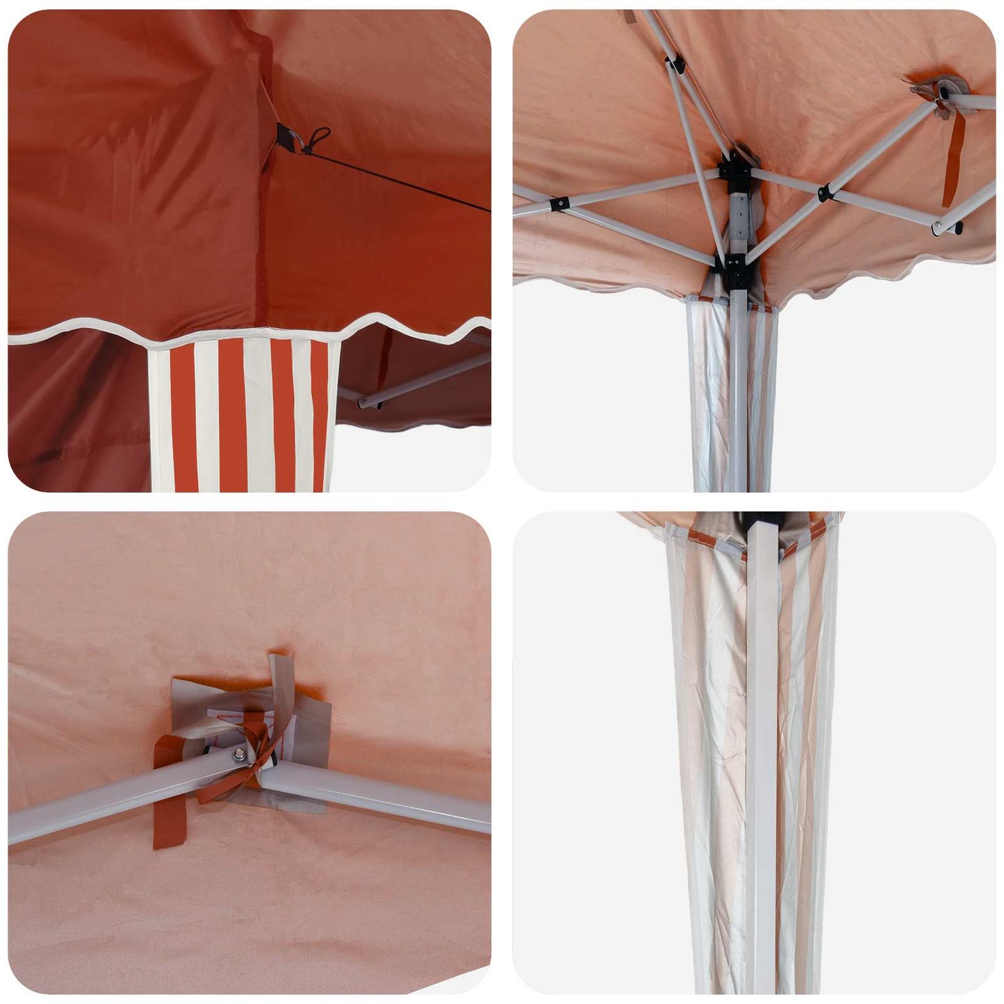 Tenda per feste a pop-up 575 x 289 x 245 cm Terracotta | homemem39