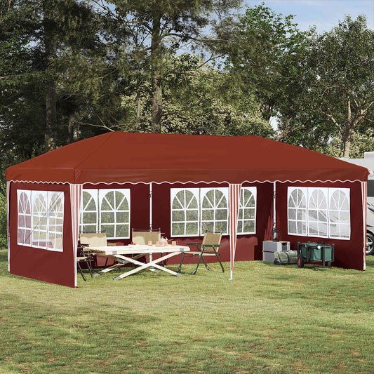 Tenda per feste a pop-up 575 x 289 x 245 cm Terracotta | homemem39