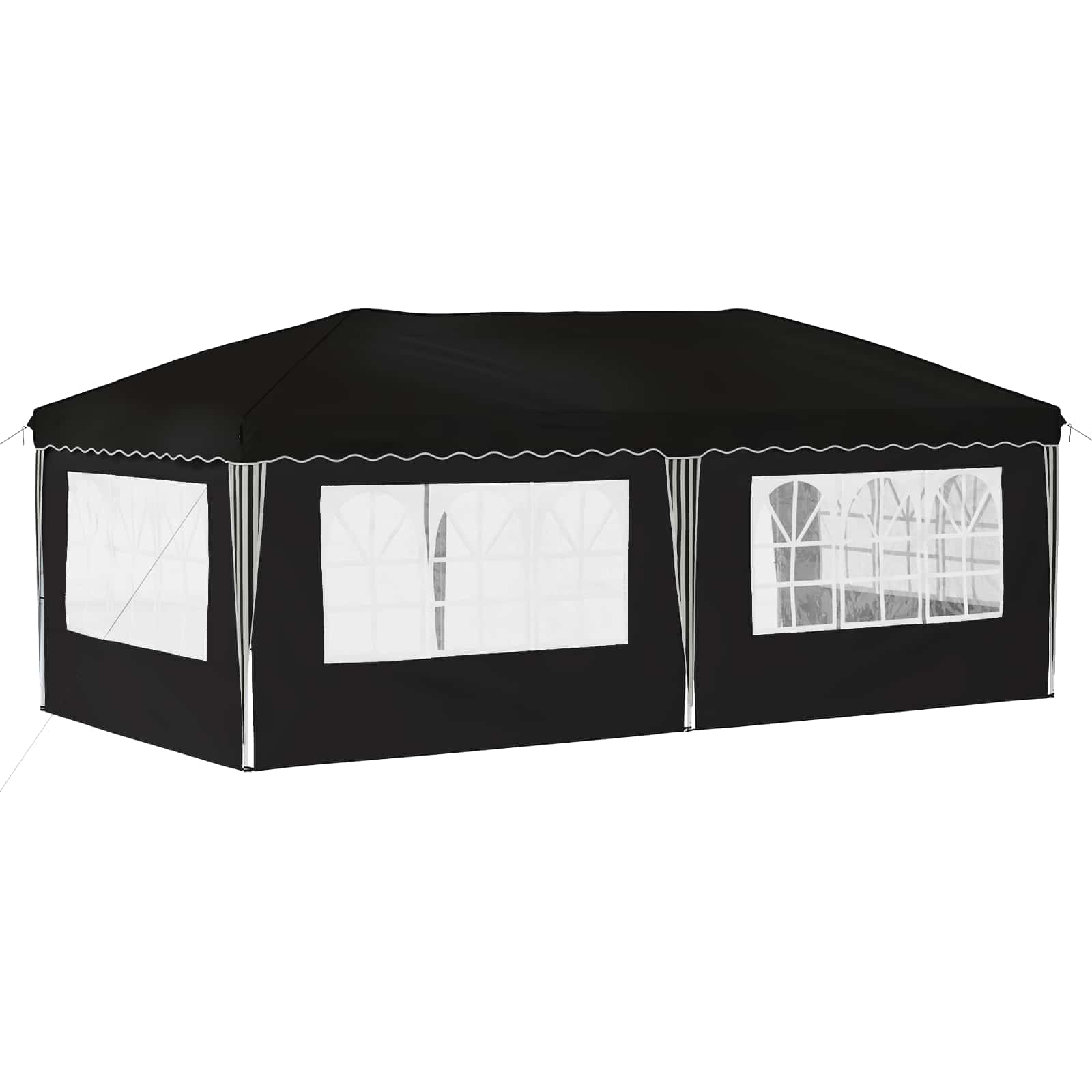 Tenda per feste a pop-up 575 x 289 x 245 cm Nero | homemem39