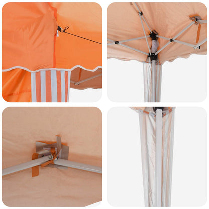 Tenda per feste a pop-up 575 x 289 x 245 cm Arancione | homemem39