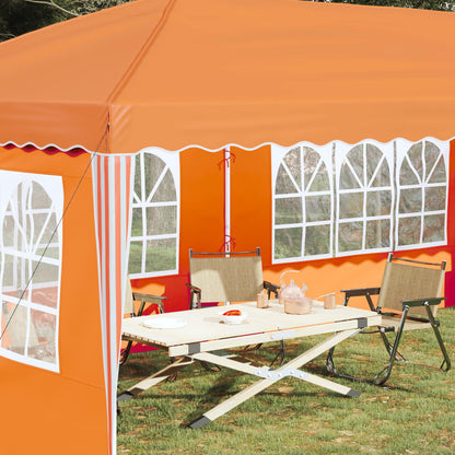 Tenda per feste a pop-up 575 x 289 x 245 cm Arancione | homemem39