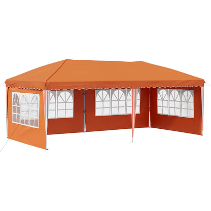 Tenda per feste a pop-up 575 x 289 x 245 cm Arancione | homemem39
