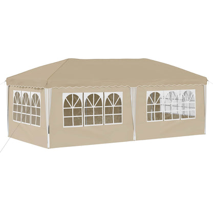 Tenda per feste a pop-up 575 x 288 x 245 cm Crema | homemem39