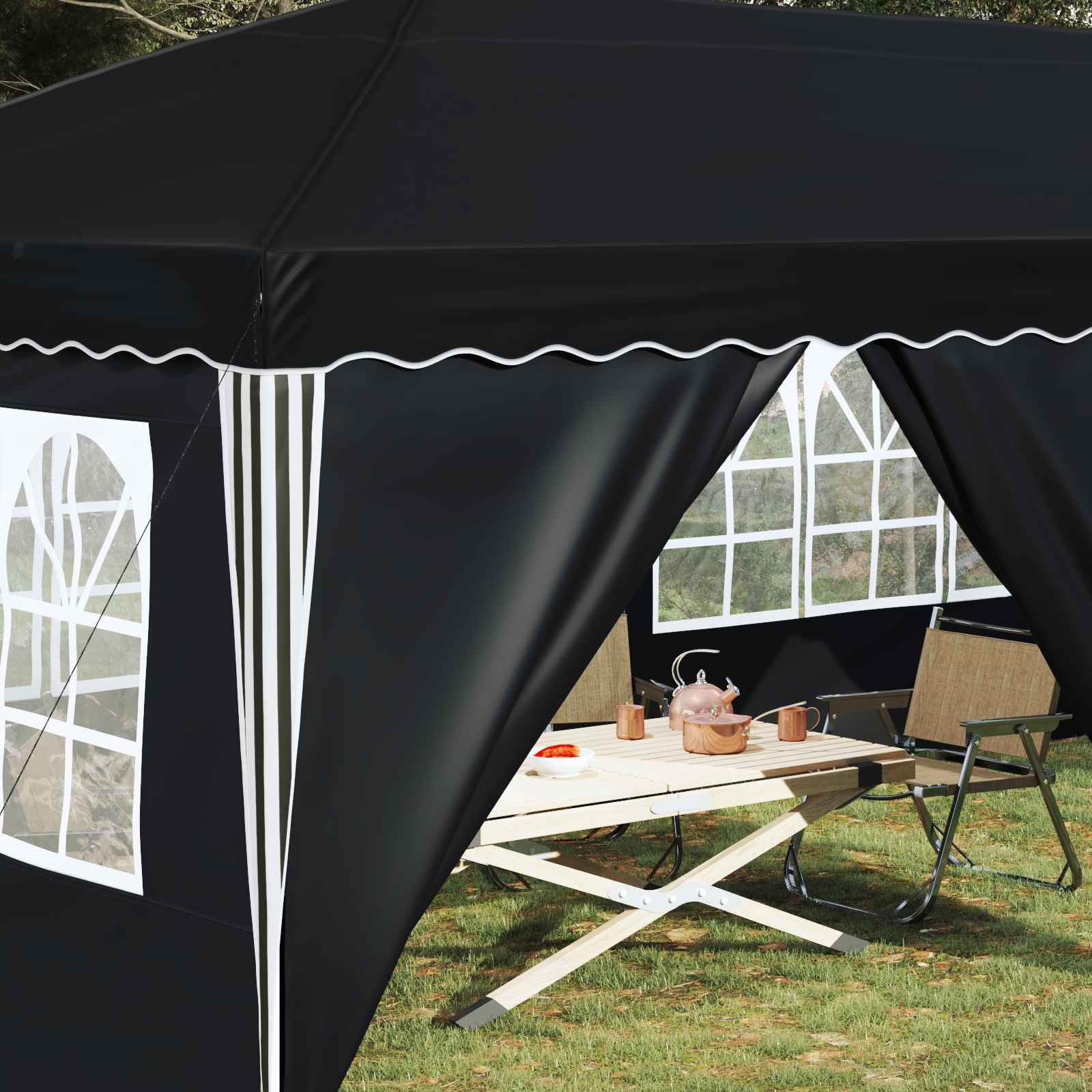 Tenda per feste a pop-up 575 x 288 x 245 cm Antracite | homemem39
