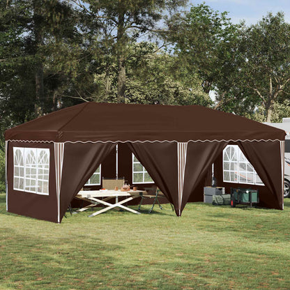 Tenda per feste a pop-up 575 x 288 x 245 cm Marrone | homemem39