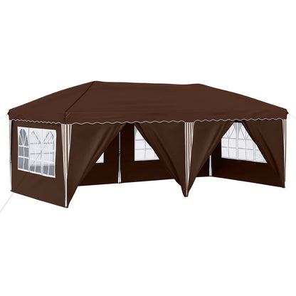 Tenda per feste a pop-up 575 x 288 x 245 cm Marrone | homemem39