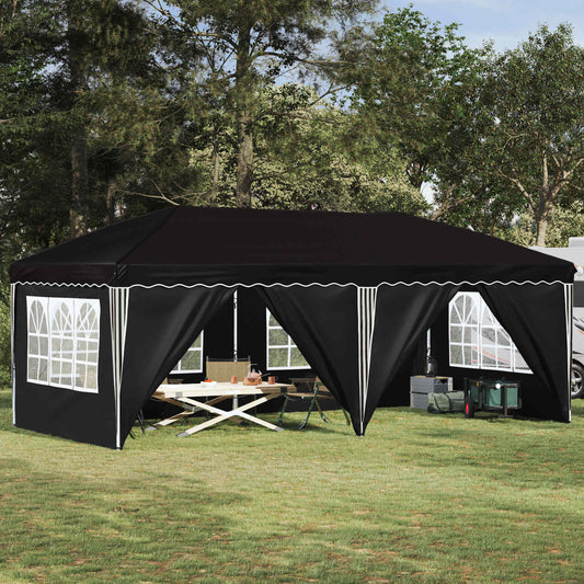 Tenda per feste a pop-up 575 x 288 x 245 cm Nero