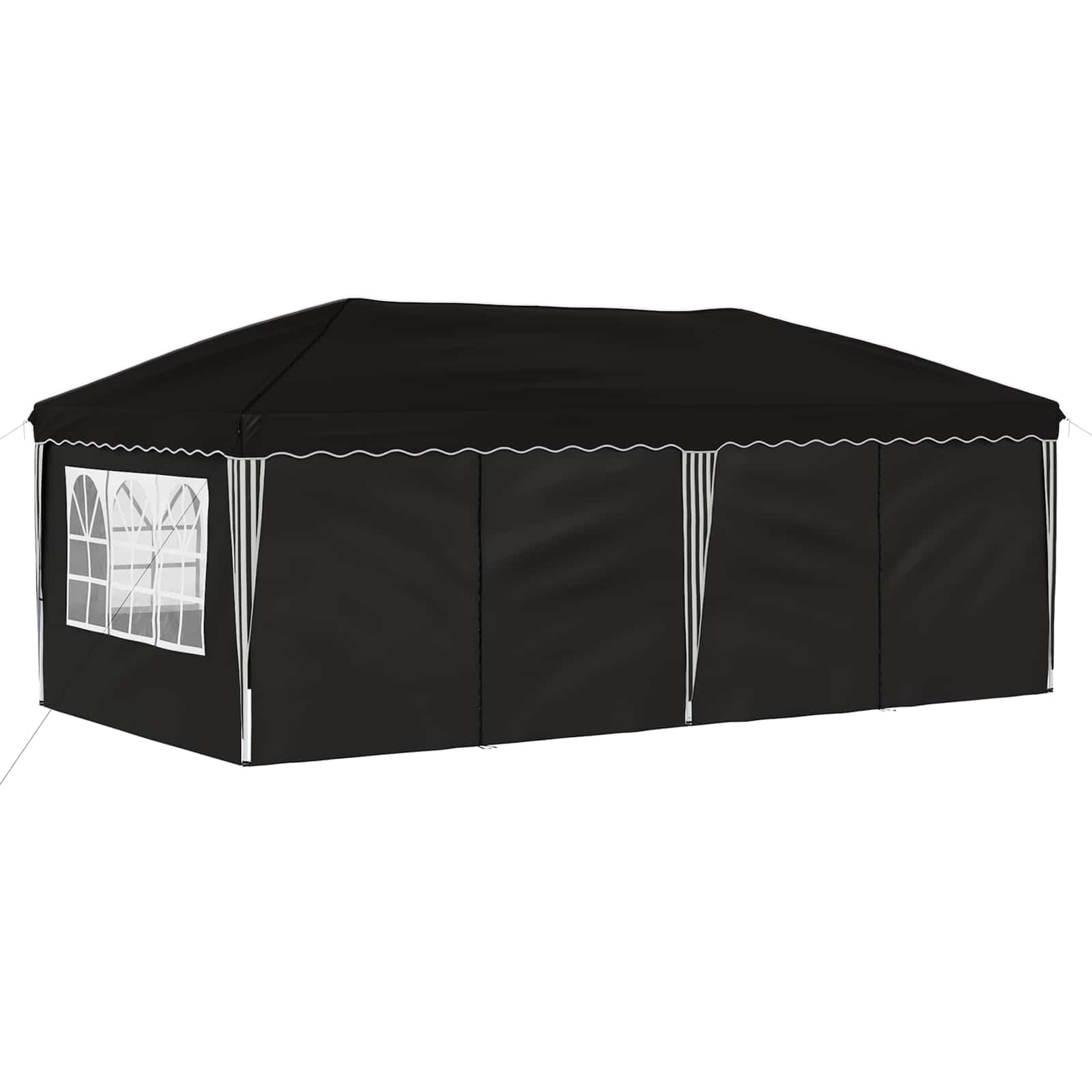 Tenda per feste a pop-up 575 x 288 x 245 cm Nero | homemem39