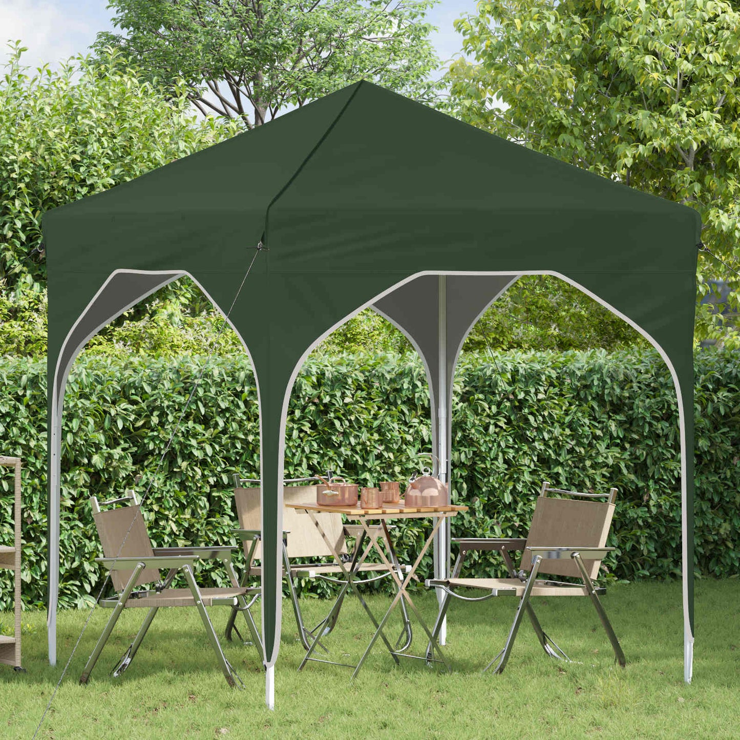 Tenda per feste a pop-up 194 x 194 x 245 cm Verde | homemem39
