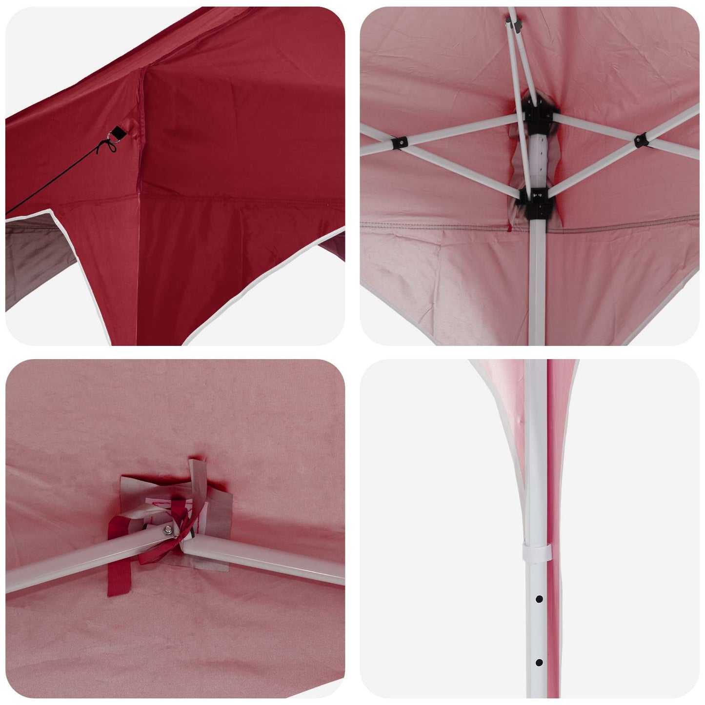 Tenda per feste a pop-up 194 x 194 x 245 cm Borgogna | homemem39