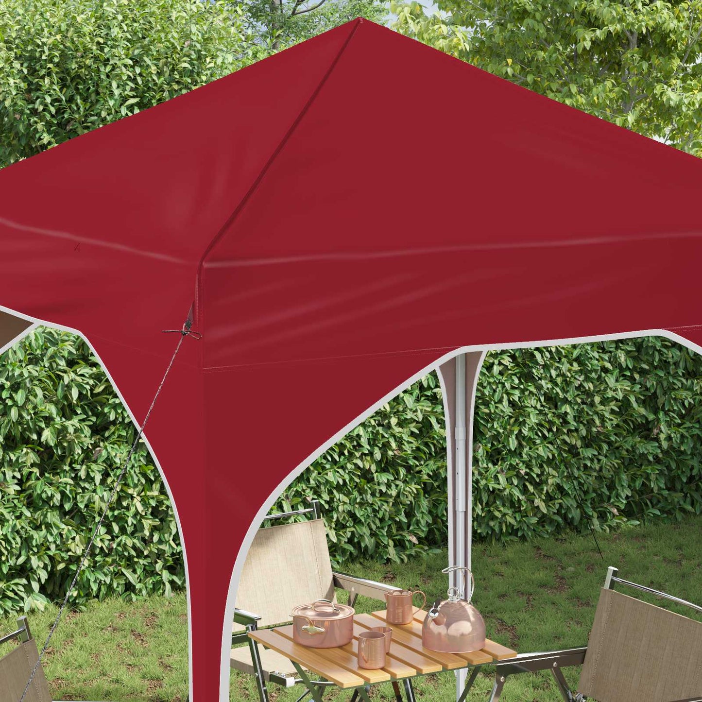Tenda per feste a pop-up 194 x 194 x 245 cm Borgogna | homemem39
