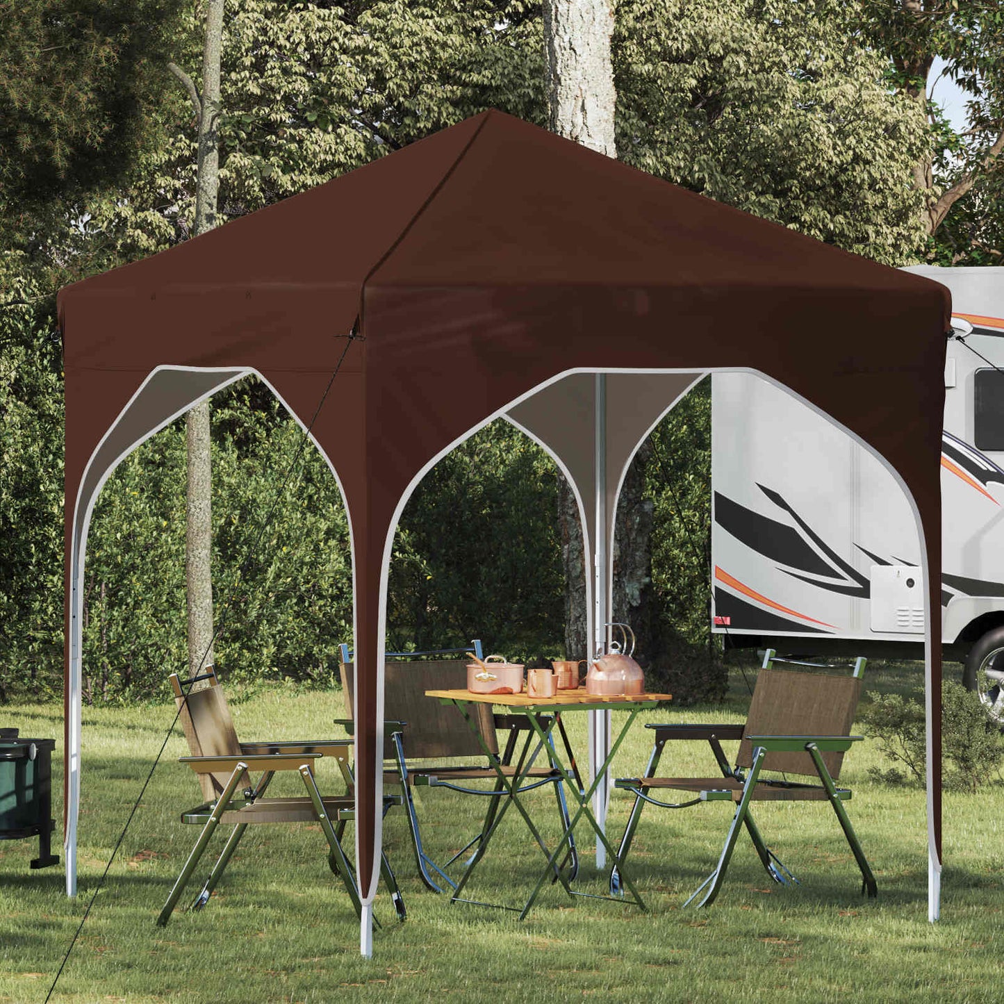 Tenda per feste a pop-up 194 x 194 x 245 cm Marrone | homemem39