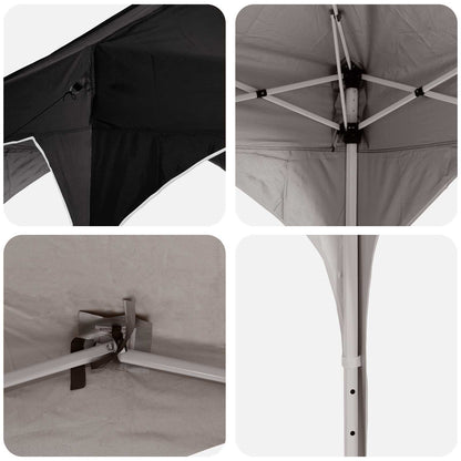 Tenda per feste a pop-up 194 x 194 x 245 cm Nero | homemem39