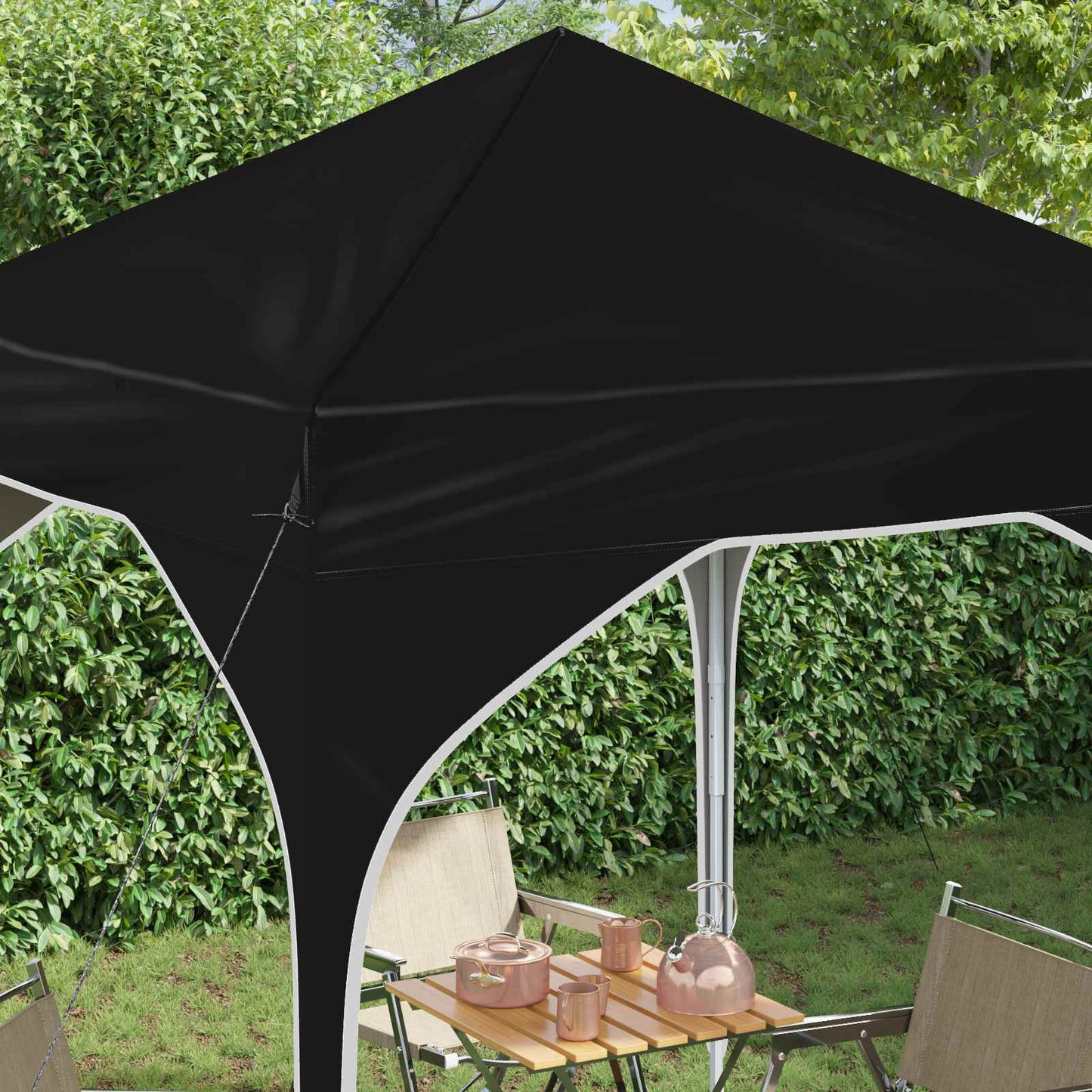 Tenda per feste a pop-up 194 x 194 x 245 cm Nero | homemem39