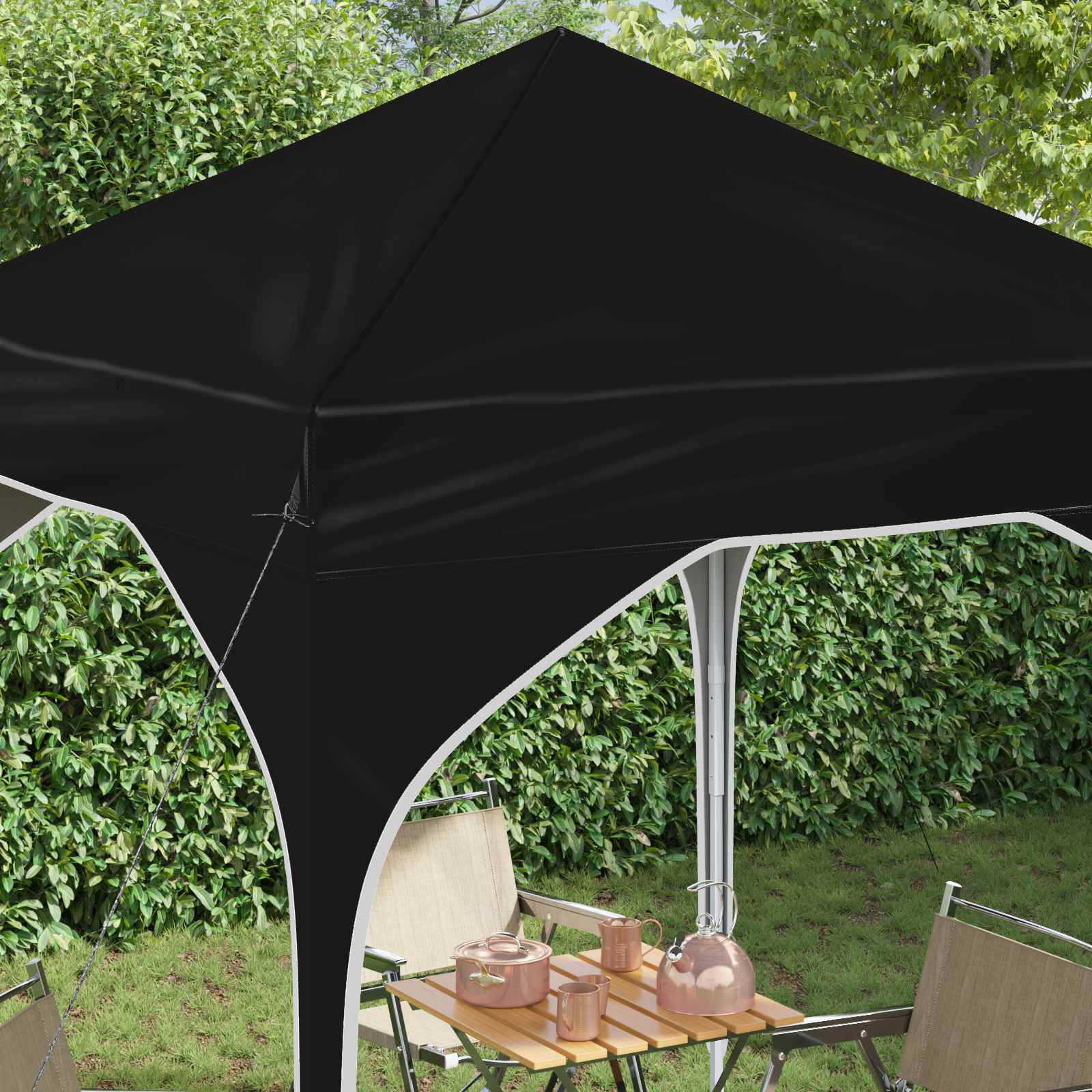 Tenda per feste a pop-up 194 x 194 x 245 cm Nero | homemem39