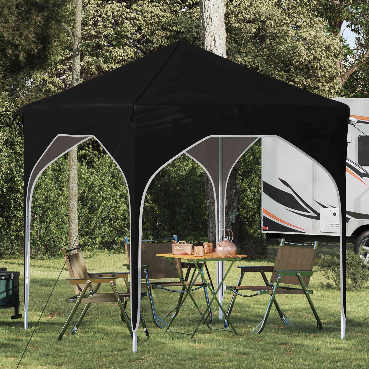 Tenda per feste a pop-up 194 x 194 x 245 cm Nero | homemem39