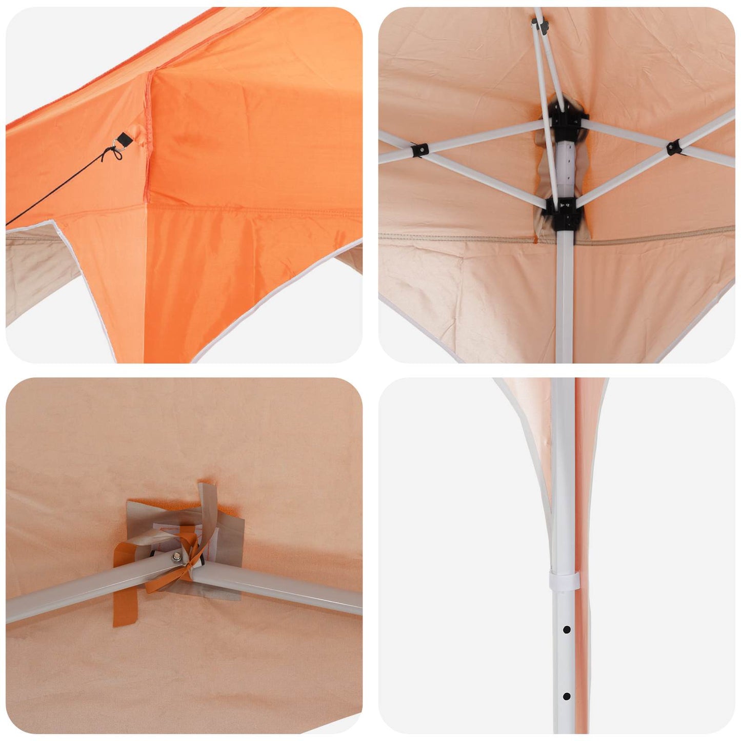 Tenda per feste a pop-up 194 x 194 x 245 cm Arancione | homemem39